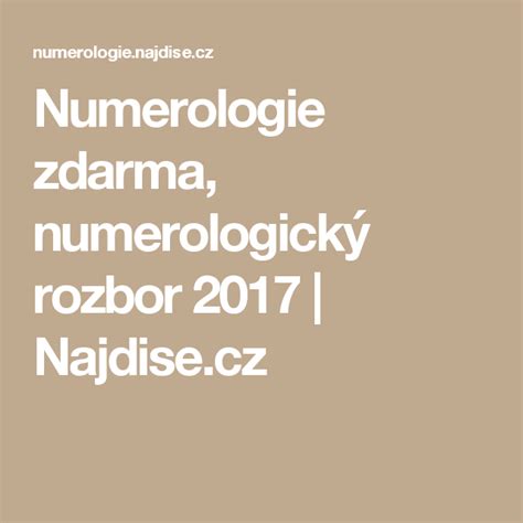 Numerologie zdarma, numerologický rozbor 2025 